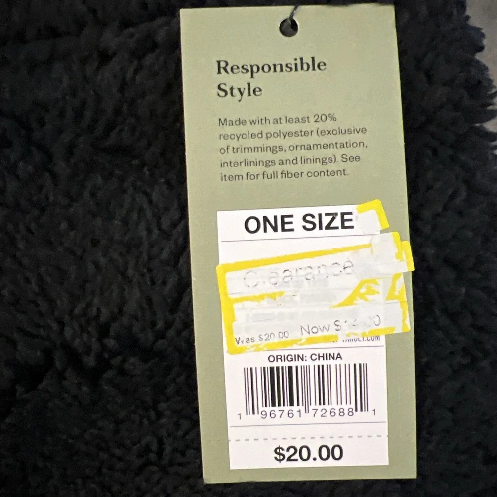 Goodfellow‎ cold weather neck scarf, one size, black NWT